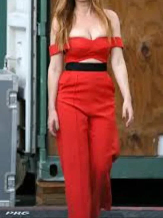 Self Portrait Orange Jumpsuit Playsuit Size 2 - Picture 6 of 7